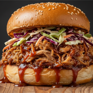 Smokey Pulled Pork Burger