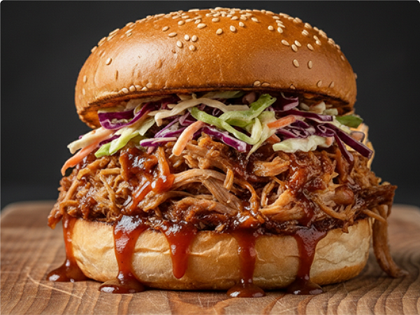 Smokey Pulled Pork Burger