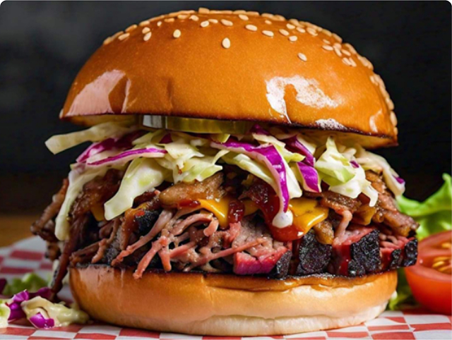 Smoked Beef Brisket Burger