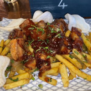 Pork Belly On Chips
