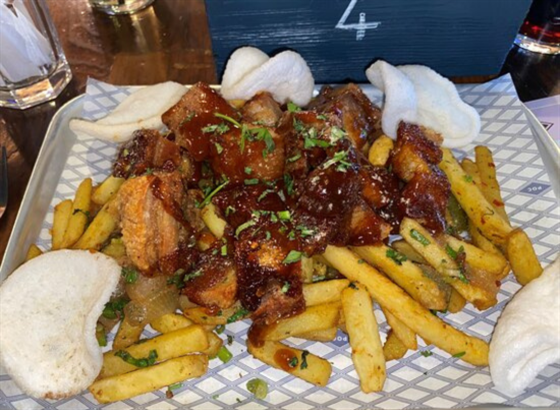 Pork Belly On Chips